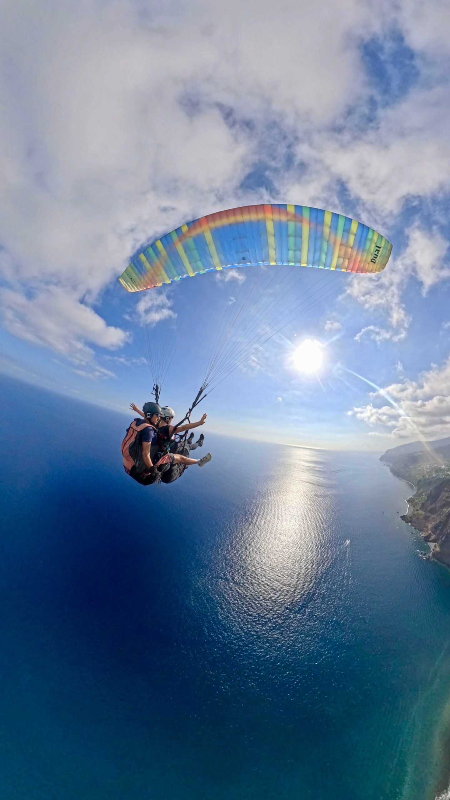 Full Experience paragliding with GoPro MAX 360 video in Madeira