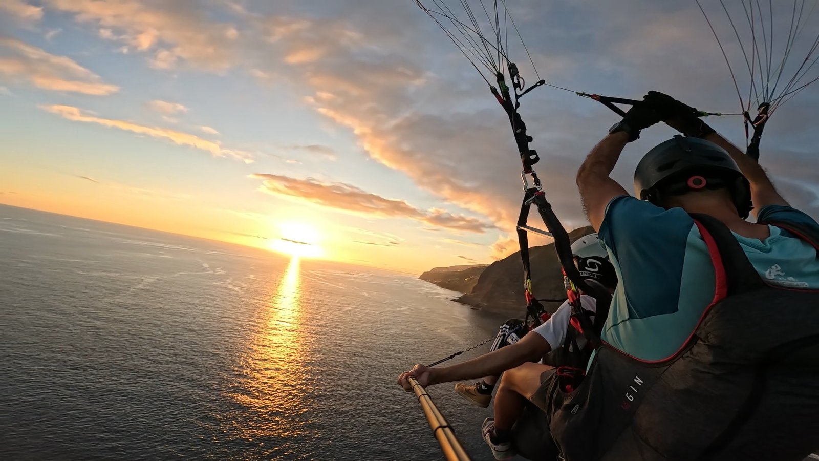 Premium paragliding flight with GoPro video in Madeira